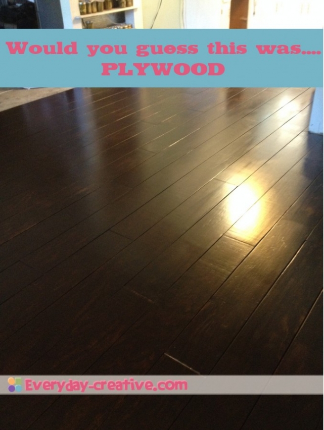 DIY Plywood Plank Flooring